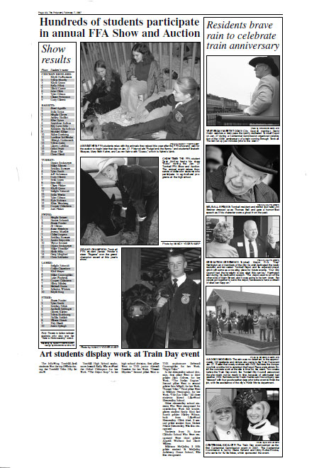 Tomball Potpourri news page layout